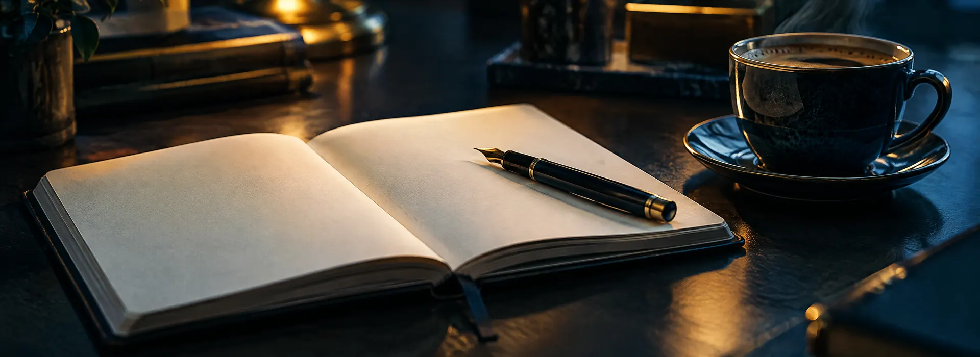 Open notebook, pen and coffee on a desk, representing legal insights from a Davenport law firm